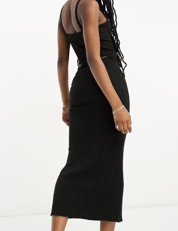 Rochie midi ASOS, negru