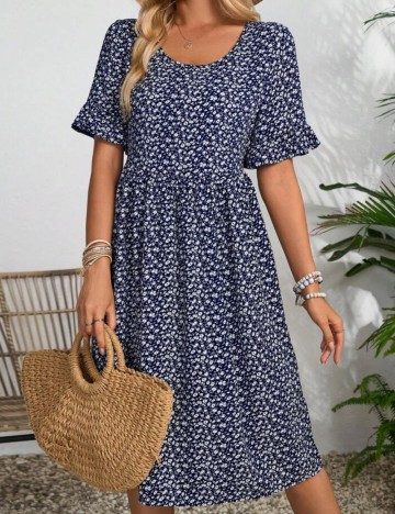 Rochie midi Shein, mix culori