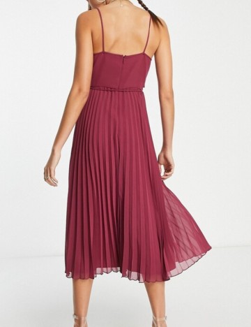 Rochie midi ASOS, vișiniu