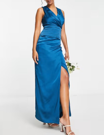 Rochie maxi Liquorish, albastru