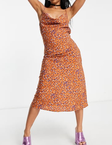 Rochie midi Urban Threads, mix culori