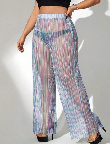 Pantaloni Shein Curve+, mix culori