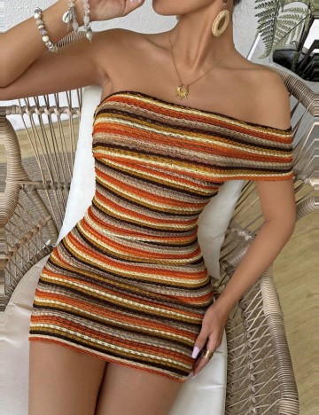 Rochie mini Selected, mix culori