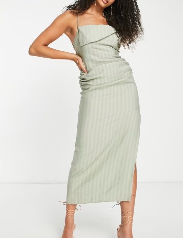Rochie midi ASOS, verde