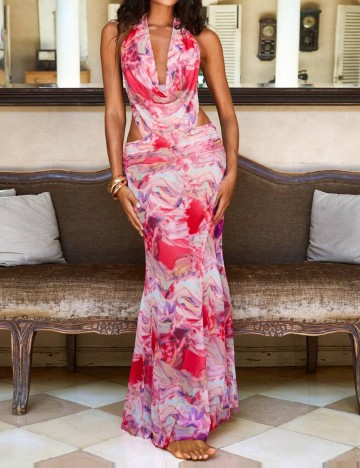 Rochie maxi Shein, roz