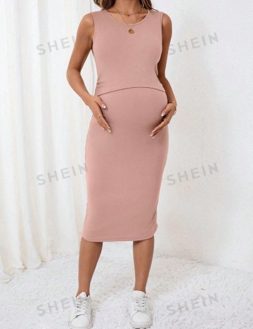 Set Rochie și Cardigan Shein, bej