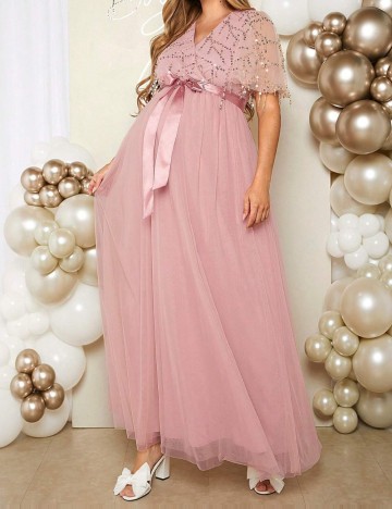 Rochie de ocazie Shein, roz