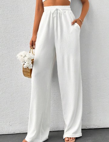 Pantaloni Shein, alb