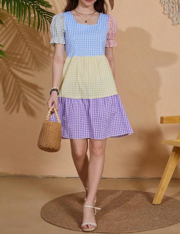 Rochie Shein, mix culori