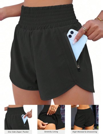 Pantaloni scurți Shein, negru
