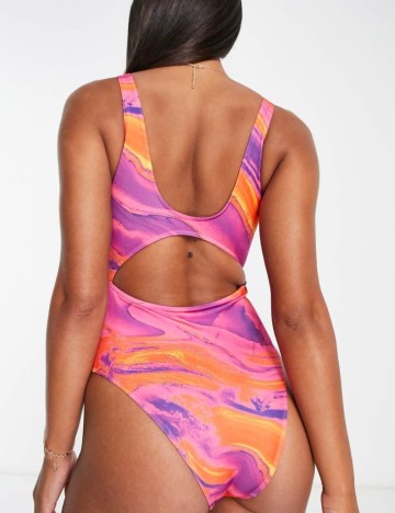Costum de baie întreg ASOS, mix culori