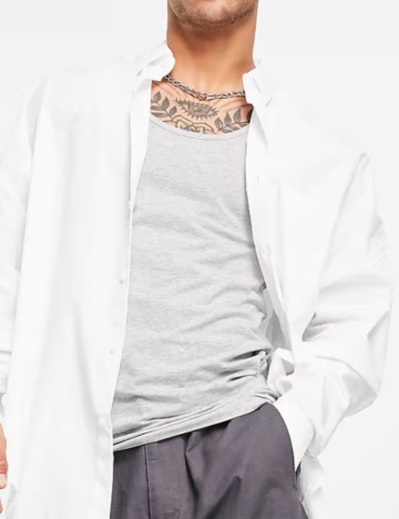 Cămașă ASOS, alb