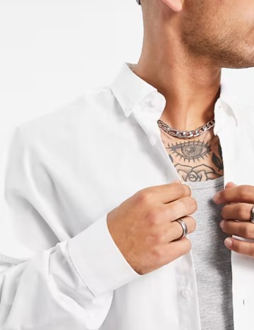 Cămașă ASOS, alb