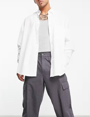 Cămașă ASOS, alb