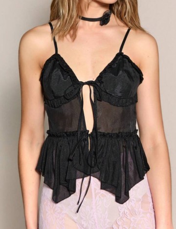 Top Shein, negru