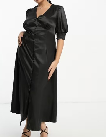 Rochie maxi Urban Threads, negru