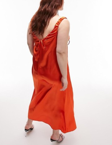 Rochie maxi Topshop, portocaliu