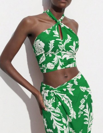 Top Shein, verde