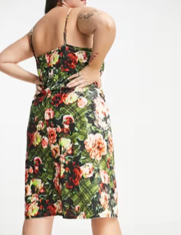 Rochie midi Collusion, mix culori
