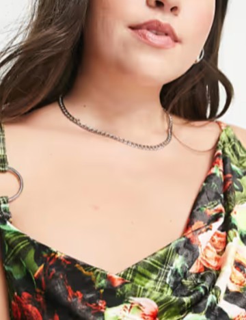 Rochie midi Collusion, mix culori