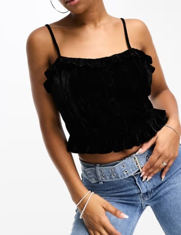 Top ASOS, negru
