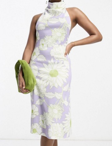Rochie midi ASOS, lila