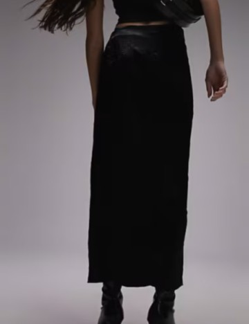 Fustă maxi Topshop, negru