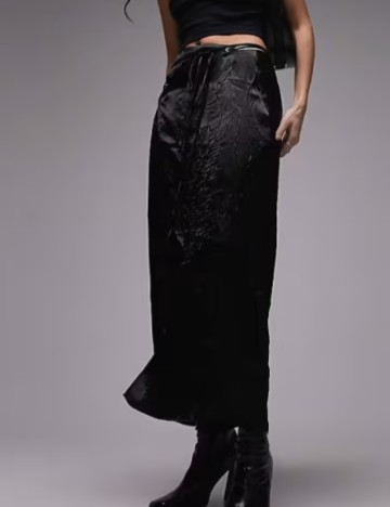 Fustă maxi Topshop, negru