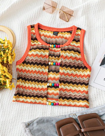 Top Shein, mix culori