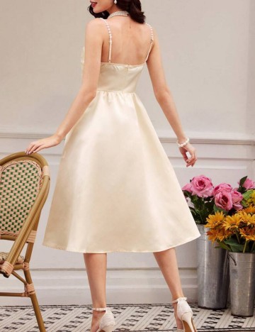 Rochie midi Shein, crem