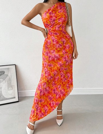 Rochie midi Shein, mix culori
