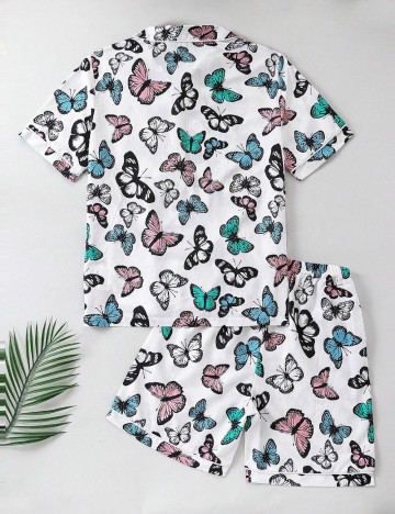 Compleu pijamale Shein, alb