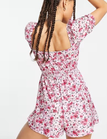 Salopetă scurtă Miss Selfridge, mix culori