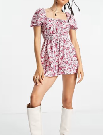 Salopetă scurtă Miss Selfridge, mix culori