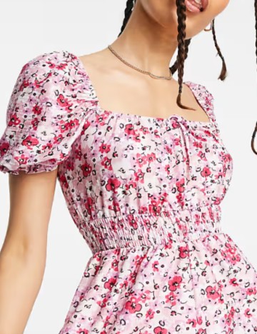 Salopetă scurtă Miss Selfridge, mix culori