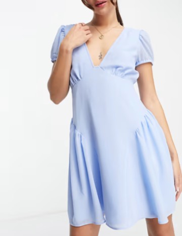 Rochie midi ASOS, albastru