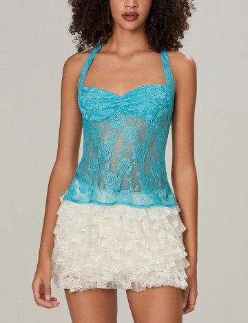 Top Shein, albastru