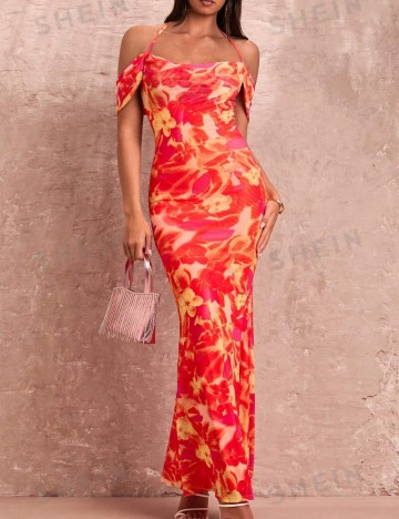 Rochie maxi Shein, mix culori
