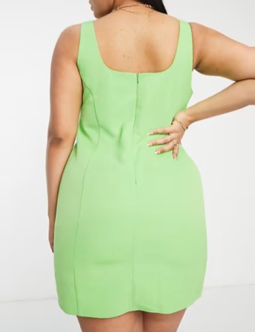 Rochie midi ASOS, verde