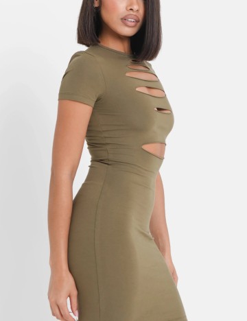Rochie midi Sixth June, kaki