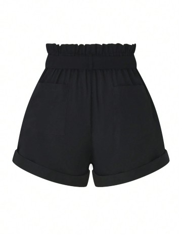 Pantaloni scurți Shein, negru