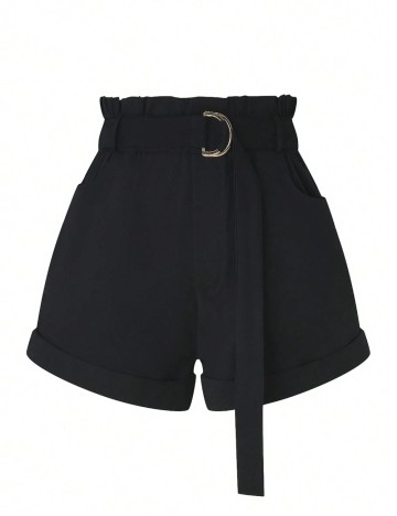 Pantaloni scurți Shein, negru