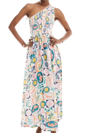 Rochie maxi Native Youth, mix culori
