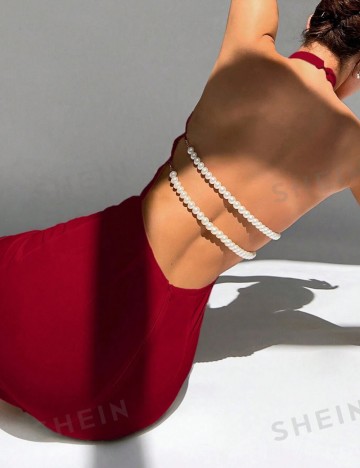 Rochie de ocazie Shein, roșu