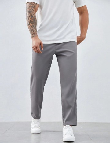 Pantaloni MANFINITY by Shein, gri