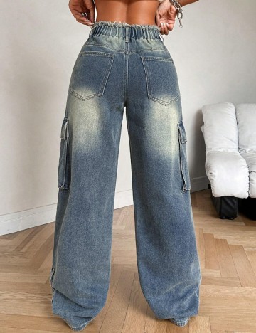 Jeans Shein, albastru