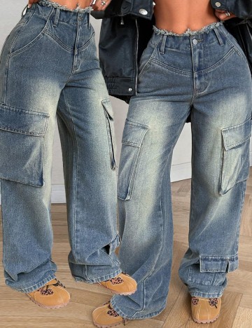 Jeans Shein, albastru