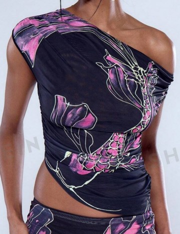 Top Shein, mix culori