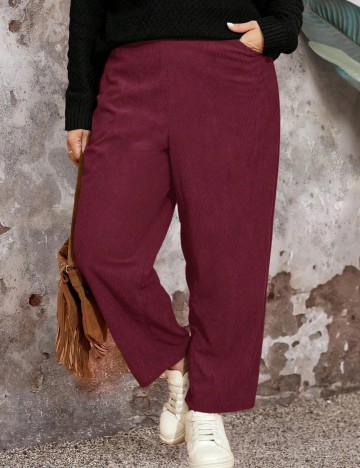 Pantaloni Shein, vișiniu