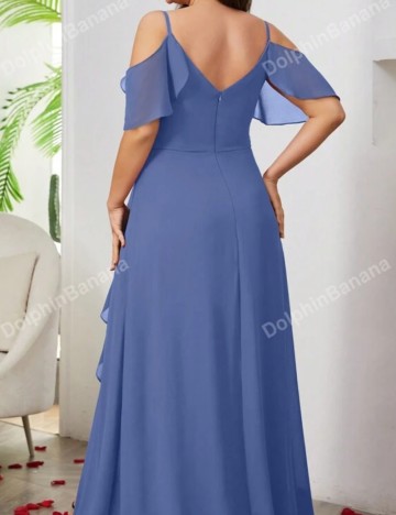 Rochie maxi Shein Curve+, albastru